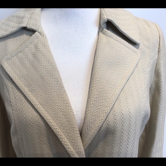 VALENTINO ROMA NWT NUDE TEXTURED BLAZER JKT SZ 10 - Picture 8 of 12